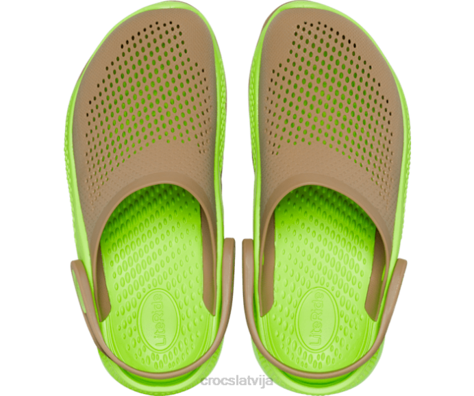 literide 360 ​​ombre koka tupele sievietes Crocs kurpes N46T147 haki/multi