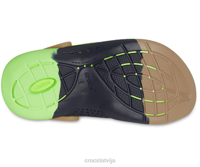 literide 360 ​​ombre koka tupele sievietes Crocs kurpes N46T147 haki/multi