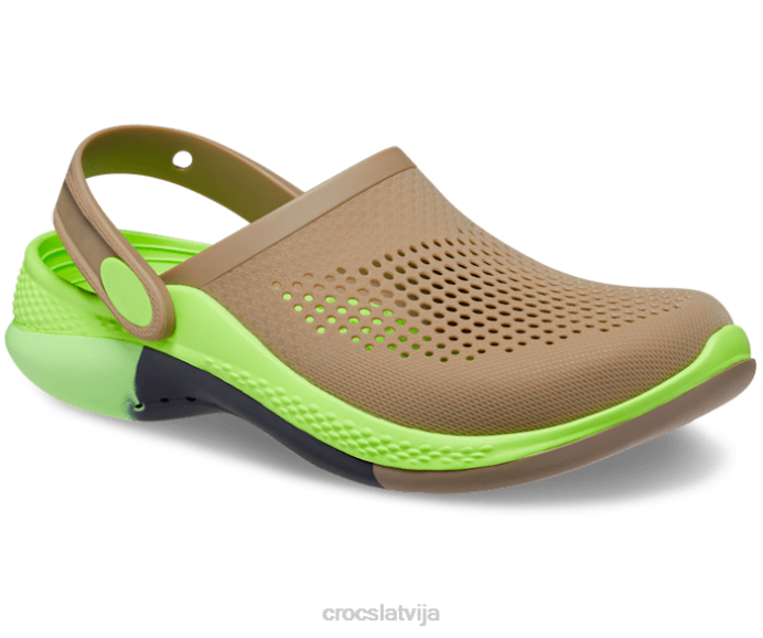 literide 360 ​​ombre koka tupele sievietes Crocs kurpes N46T147 haki/multi