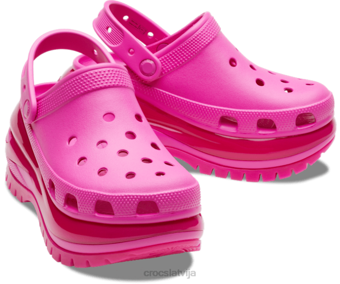 mega simpātiju tupele sievietes Crocs kurpes N46T85 melns