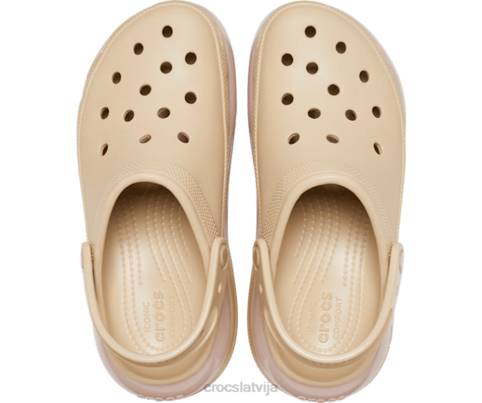 mega simpātiju tupele sievietes Crocs kurpes N46T88 chai/multi