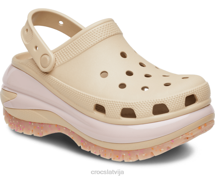 mega simpātiju tupele sievietes Crocs kurpes N46T88 chai/multi