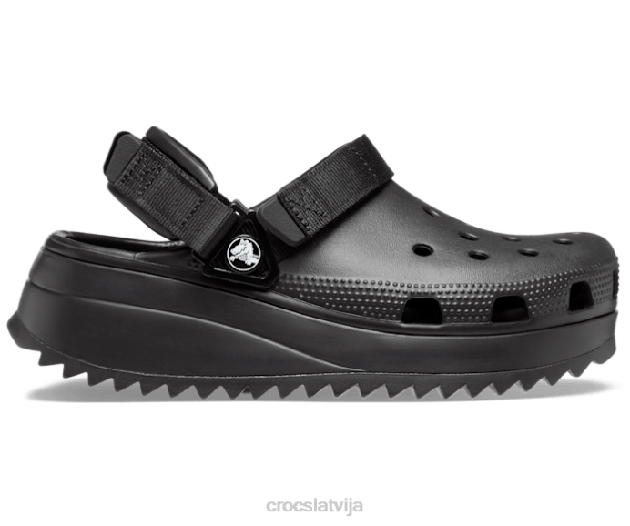 pārgājiena koka tupele sievietes Crocs kurpes N46T180 melns
