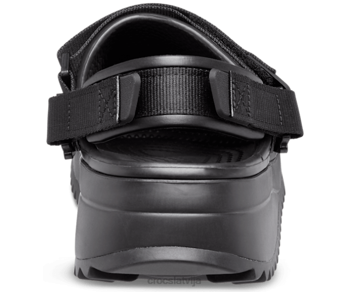 pārgājiena koka tupele sievietes Crocs kurpes N46T180 melns