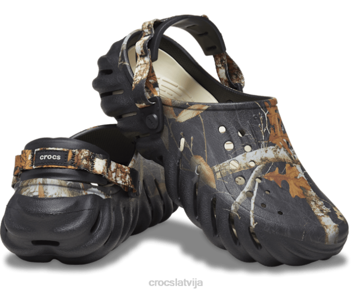 realtree edge atbalss aizsprostojums sievietes Crocs kurpes N46T104 melns