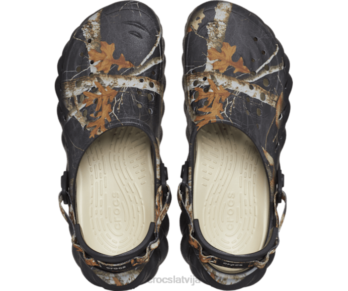 realtree edge atbalss aizsprostojums sievietes Crocs kurpes N46T104 melns