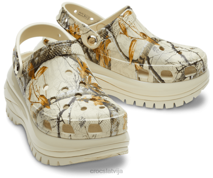 realtree edge mega simpātiju tupele sievietes Crocs kurpes N46T363 kaulu