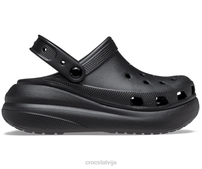 saspiest aizsērējumu sievietes Crocs kurpes N46T350 melns