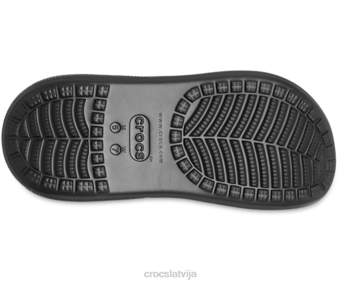 saspiest aizsērējumu sievietes Crocs kurpes N46T350 melns