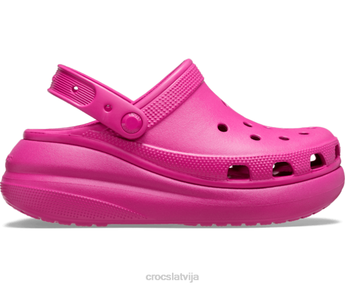 saspiest aizsērējumu sievietes Crocs kurpes N46T40 fuksijas jautrība