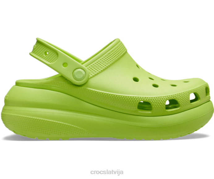 saspiest aizsērējumu sievietes Crocs kurpes N46T42 limeade