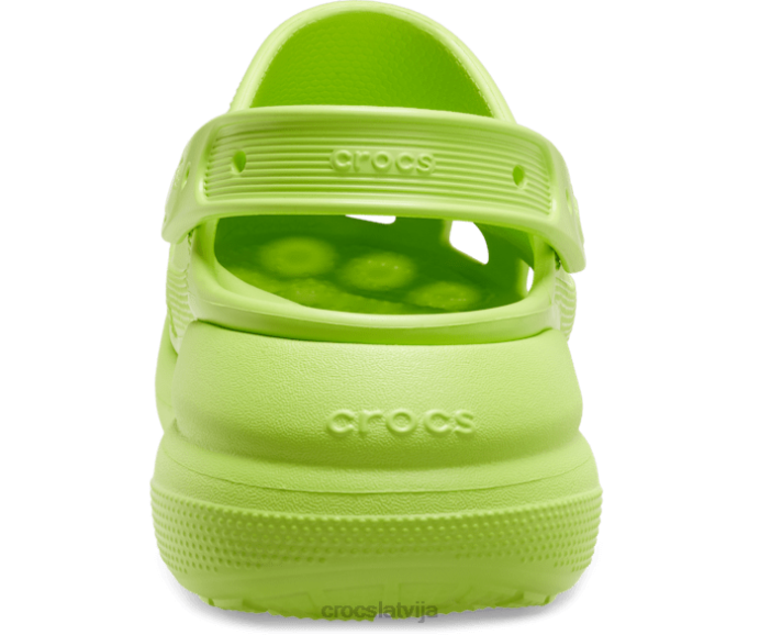 saspiest aizsērējumu sievietes Crocs kurpes N46T42 limeade