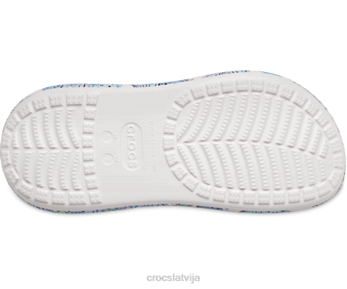 simpātiju tauriņu tupele sievietes Crocs kurpes N46T121 balts/multi