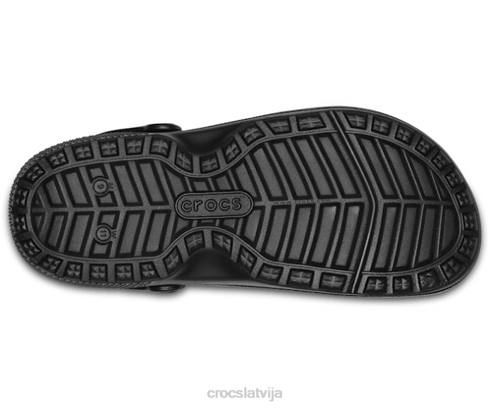 speciālists ii koka tupele sievietes Crocs kurpes N46T134 melns