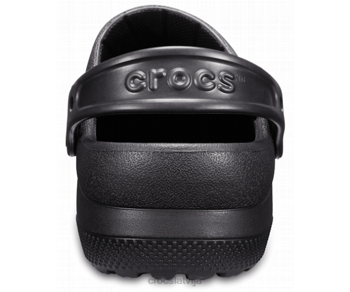 speciālists ii koka tupele sievietes Crocs kurpes N46T134 melns