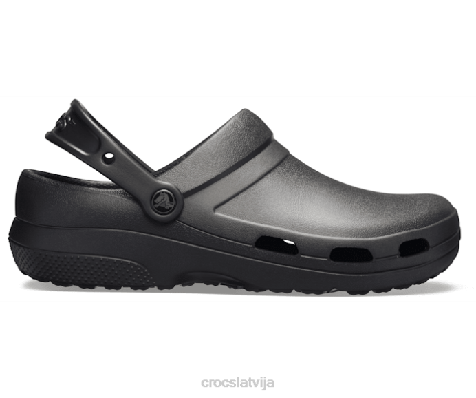 speciālists ii ventilācijas aizsērējums sievietes Crocs kurpes N46T182 melns