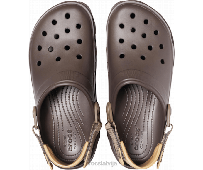visurgājējs koka tupele sievietes Crocs kurpes N46T108 espresso