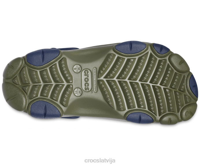 visurgājējs koka tupele sievietes Crocs kurpes N46T110 armija zaļa/navy