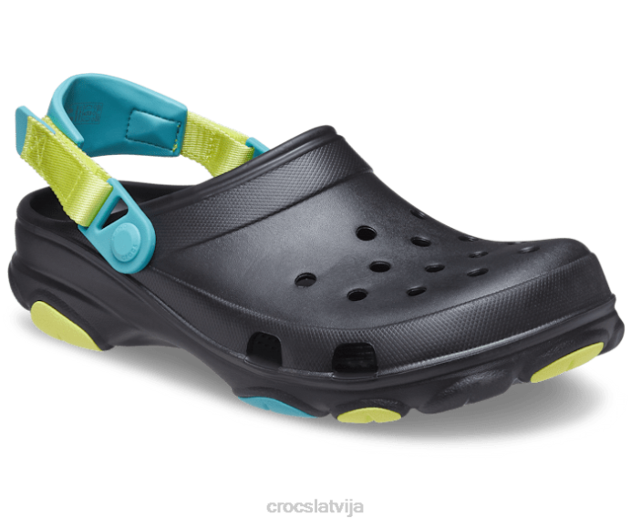 visurgājējs koka tupele sievietes Crocs kurpes N46T111 melns/multi