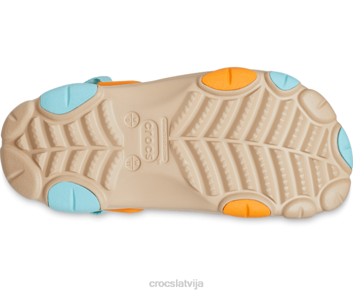 visurgājējs koka tupele sievietes Crocs kurpes N46T112 chai/multi