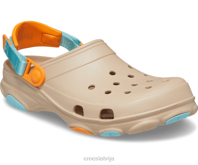 visurgājējs koka tupele sievietes Crocs kurpes N46T112 chai/multi