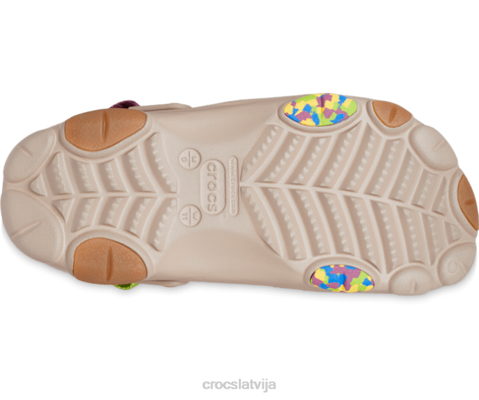 visurgājējs koka tupele sievietes Crocs kurpes N46T113 sēne/multi