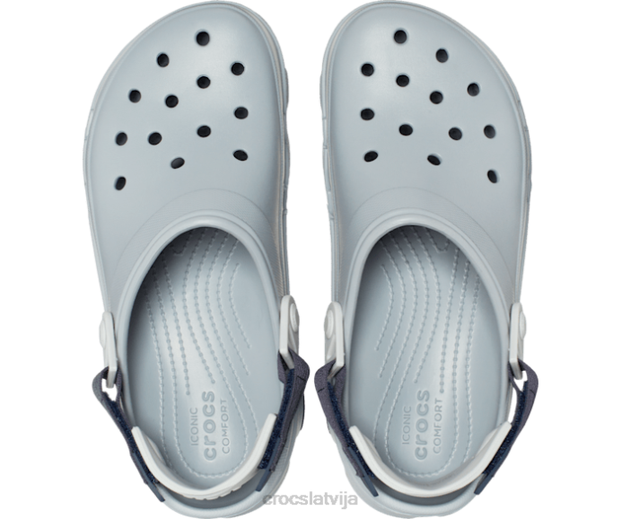 visurgājējs koka tupele sievietes Crocs kurpes N46T115 gaiši pelēks