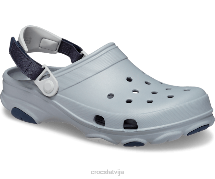 visurgājējs koka tupele sievietes Crocs kurpes N46T115 gaiši pelēks