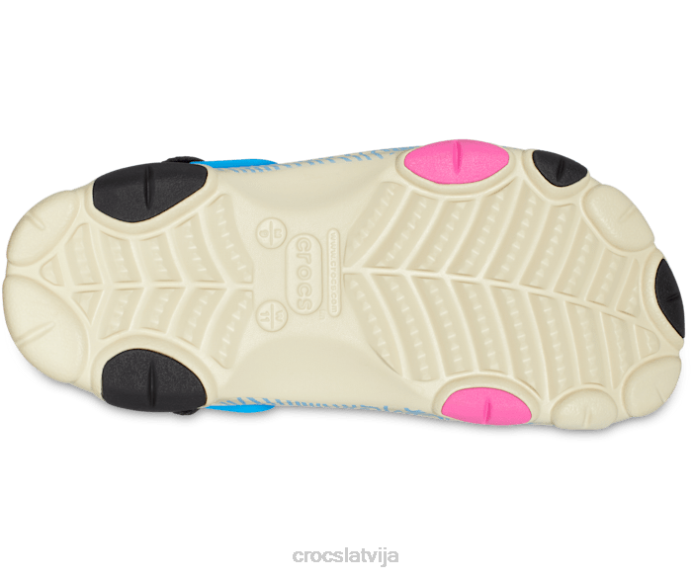 visurgājējs topogrāfiskais aizsprostojums sievietes Crocs kurpes N46T135 kauls/multi