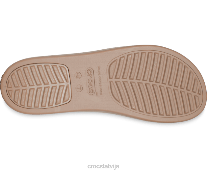 Bruklinas zemais ķīlis sievietes Crocs kurpes N46T326 mokas/sēne