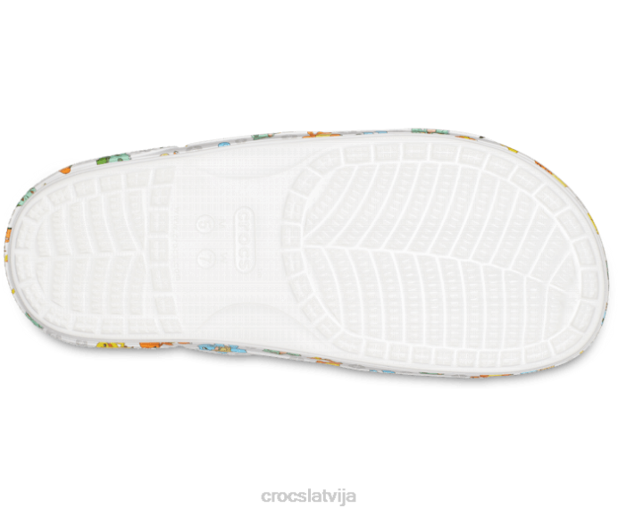 klasiskās pokemon sandales sievietes Crocs kurpes N46T327 balts/multi