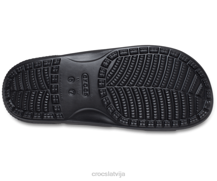 klasiskās sandales ar tauriņiem sievietes Crocs kurpes N46T328 melns/multi