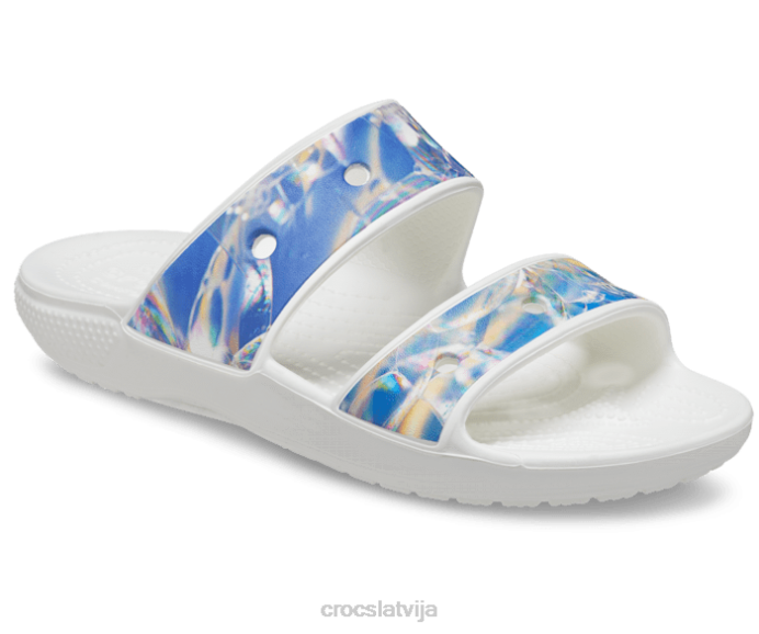 klasiskas hiperreālas sandales sievietes Crocs kurpes N46T315 multi/balts