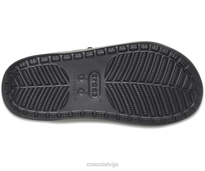 klasiskas, omulīgas, izsmidzināmas sandales sievietes Crocs kurpes N46T236 melns/multi