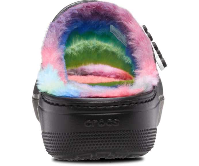 klasiskas, omulīgas, izsmidzināmas sandales sievietes Crocs kurpes N46T236 melns/multi