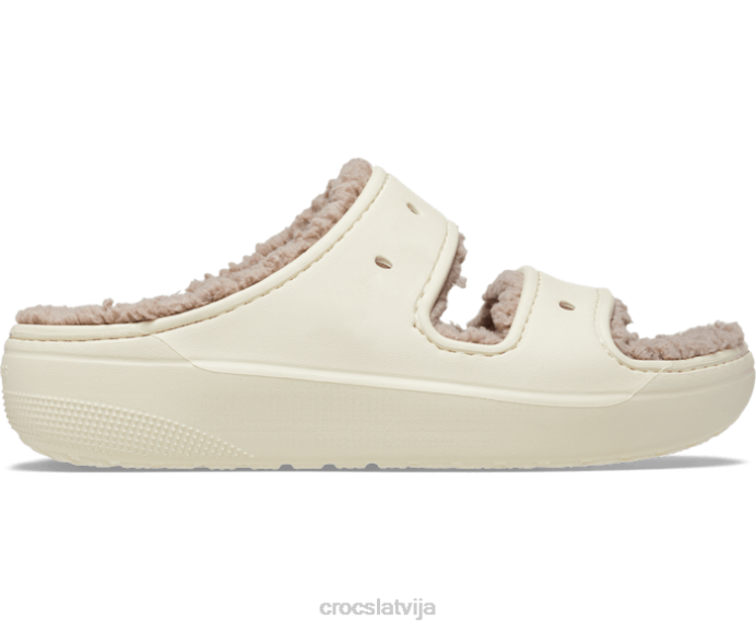 klasiskas ērtas sandales sievietes Crocs kurpes N46T223 kauls/sēne