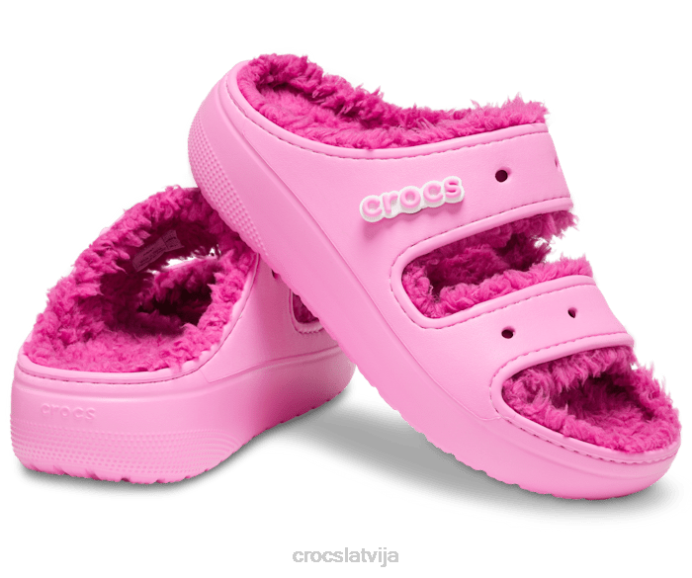 klasiskas ērtas sandales sievietes Crocs kurpes N46T227 taffy rozā