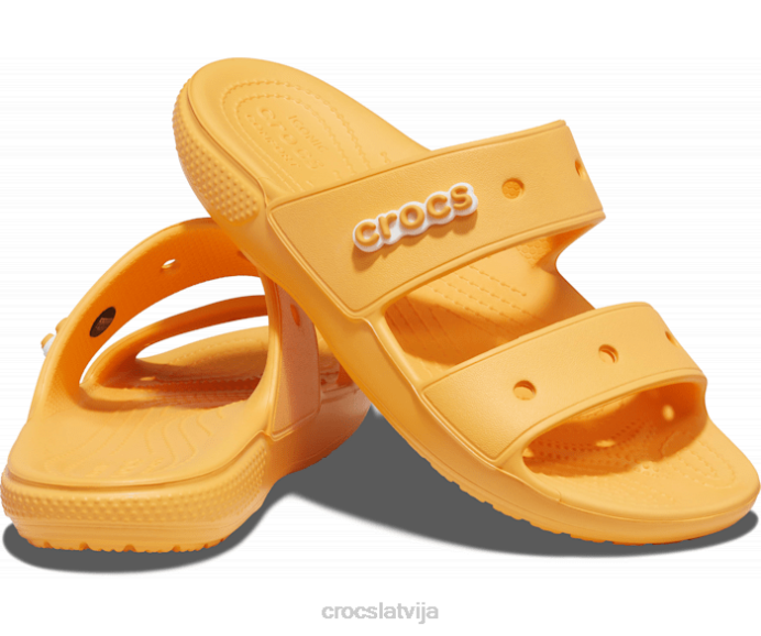 klasiskas sandales sievietes Crocs kurpes N46T280 apelsīnu sorbets
