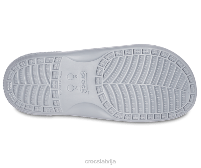 klasiskas sandales sievietes Crocs kurpes N46T337 gaiši pelēks