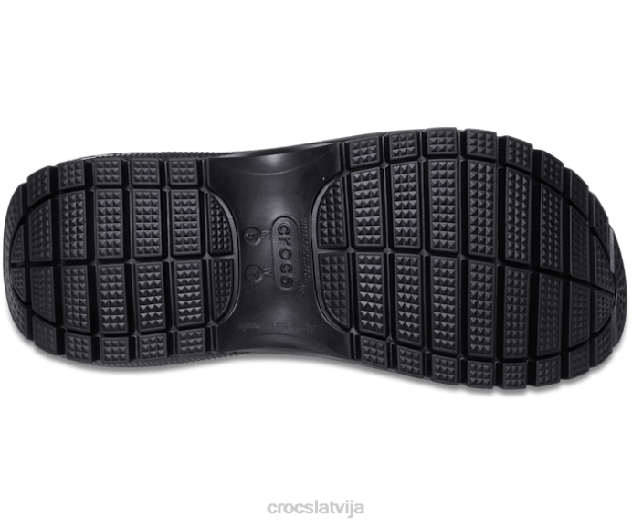 mega crush sandales sievietes Crocs kurpes N46T273 melns
