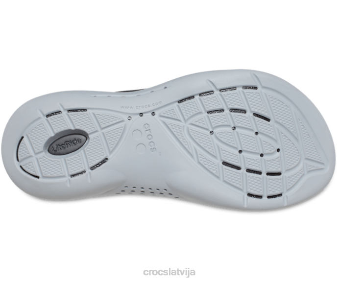 sandales literide 360 sievietes Crocs kurpes N46T313 melns/gaiši pelēks