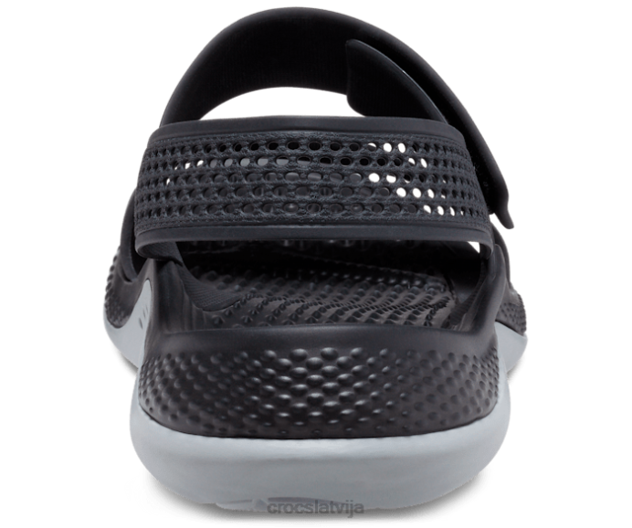 sandales literide 360 sievietes Crocs kurpes N46T313 melns/gaiši pelēks