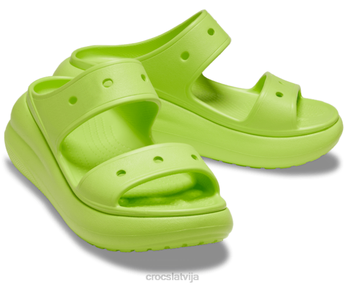 simpātiju sandales sievietes Crocs kurpes N46T295 limeade