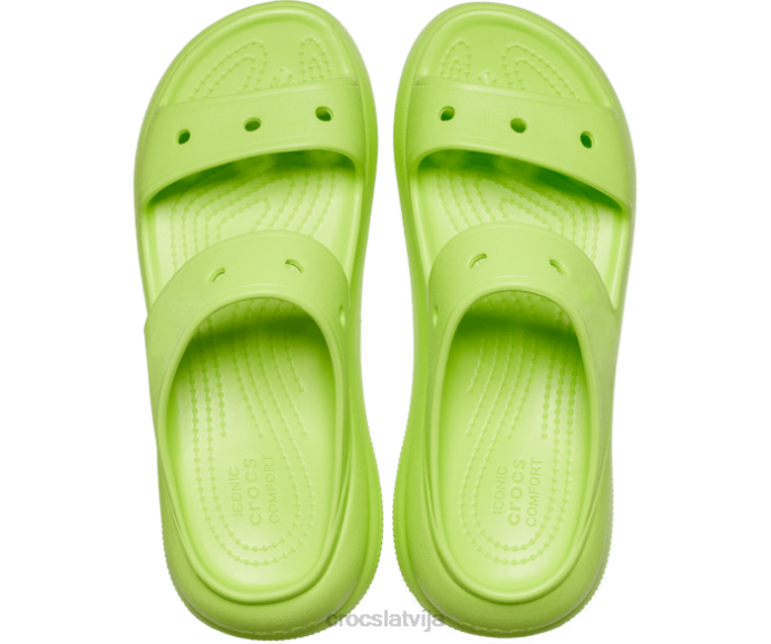 simpātiju sandales sievietes Crocs kurpes N46T295 limeade
