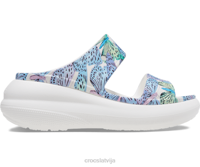 simpātiju tauriņu sandales sievietes Crocs kurpes N46T348 balts/multi