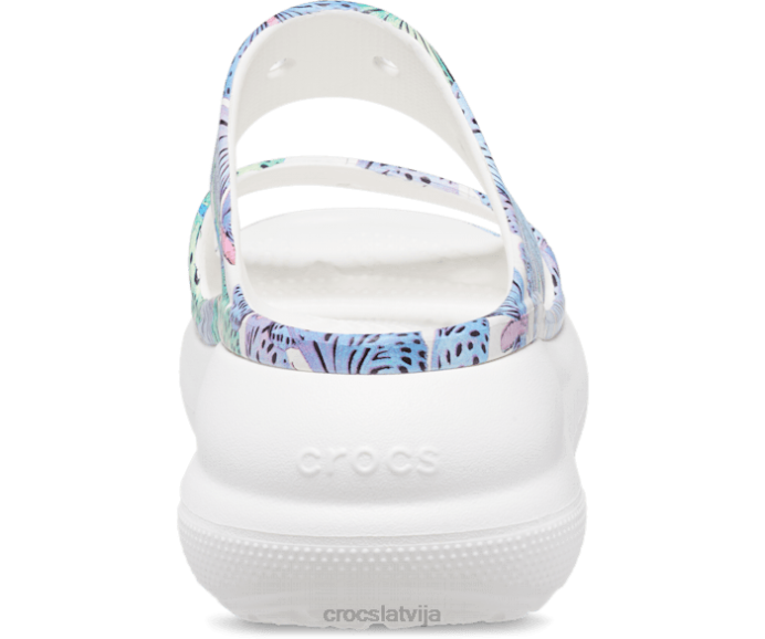 simpātiju tauriņu sandales sievietes Crocs kurpes N46T348 balts/multi