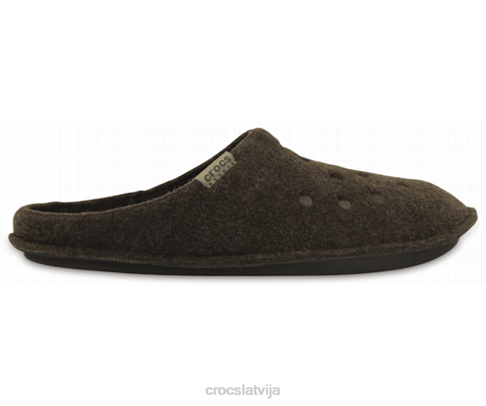 klasiska odere sievietes Crocs kurpes N46T232 espresso/valrieksts