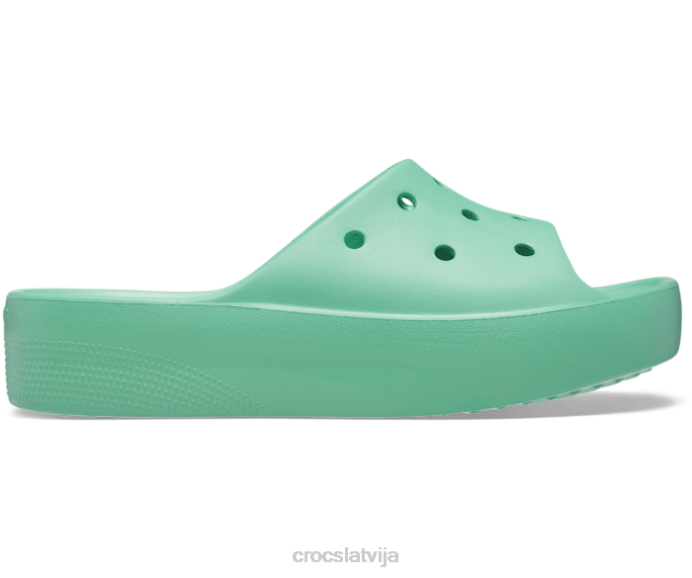 klasisks platformas slidkalniņš sievietes Crocs kurpes N46T342 nefrīta akmens