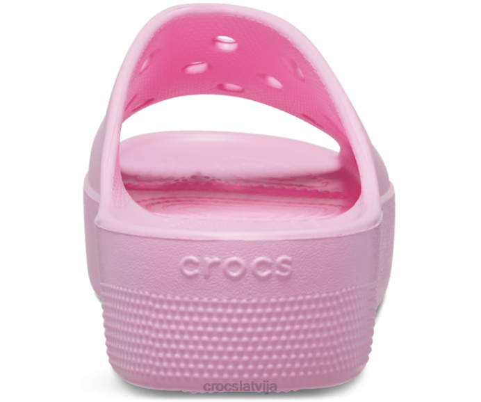 klasisks platformas slidkalniņš sievietes Crocs kurpes N46T343 flamingo