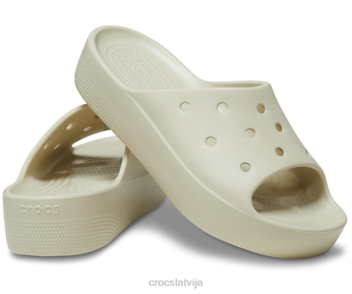 klasisks platformas slidkalniņš sievietes Crocs kurpes N46T346 kaulu